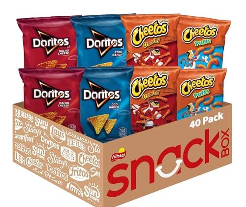 Frito Lay Doritos & Cheetos Mix Variety Pack, (Pack of 40)