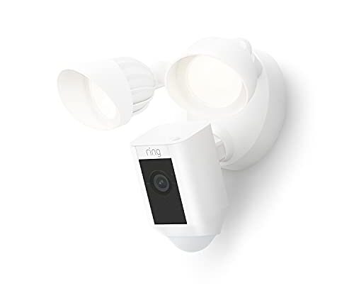 Ring Floodlight Cam Wired Plus with motion-activated 1080p HD video, White (2021 release)