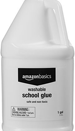 Amazon Basics All Purpose Washable School Craft Liquid Glue for Making Slime, 1 Gallon, White, Single Pack
