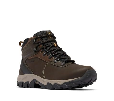 Columbia Mens Newton Ridge Plus II Waterproof Hiking Boot, Cordovan/Squash, 12