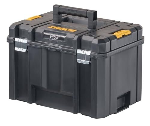 DEWALT TSTAK Tool Box, Extra Large Design, Removable Tray for Easy Access to Tools, Water and Debris Resistant (DWST17806)