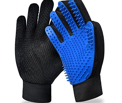 GJEASE Cat Grooming Glove Brush,Pet Hair Remover Tool,Reusable Dog Hair Fur Remover for Carpet,Furniture,Couch,Clothes,Eco-Friendly and High efficiency