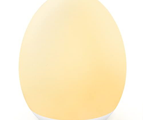 MediAcous Night Light for Kids, Egg Light for Nursery, 7 Colors Changing & Stepless Dimming, Soft Silicone Touch Night Lamp with 1 Hour Timer, Rechargeable Nursery Night for Breastfeeding