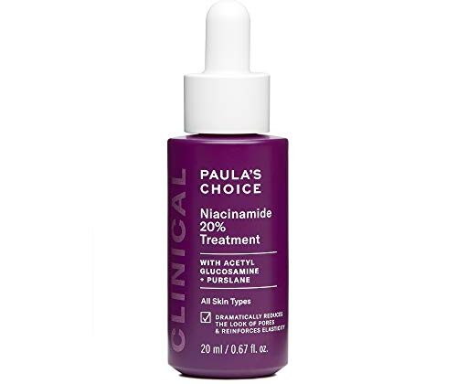 Paula's Choice CLINICAL 20% Niacinamide Vitamin B3 Concentrated Serum, Anti-Aging Treatment for Discoloration and Minimizing Large Pores, Fragrance-Free & Paraben-Free, 0.67 Ounce Dropper Bottle