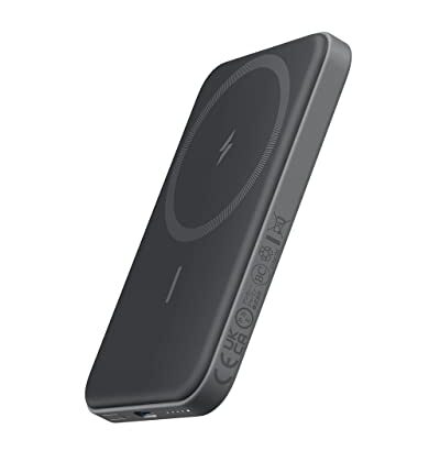 Anker 621 Magnetic Portable Charger (MagGo), 5,000mAh Wireless Power Bank with USB-C Cable, Magsafe-Compatible Battery Pack for iPhone 16 /15/14/13/12 Series