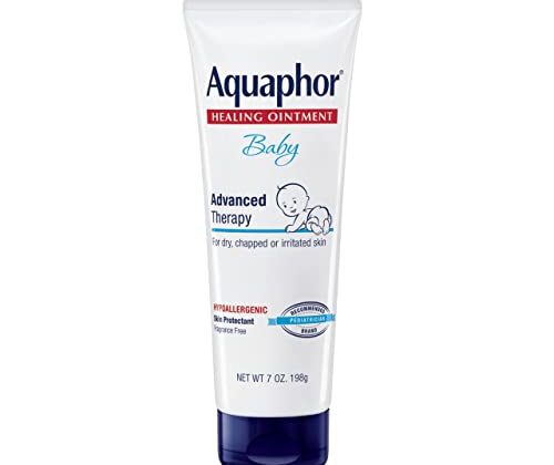 Aquaphor Baby Healing Ointment Advanced Therapy Skin Protectant, Dry Skin and Diaper Rash Ointment, 7 Oz Tube
