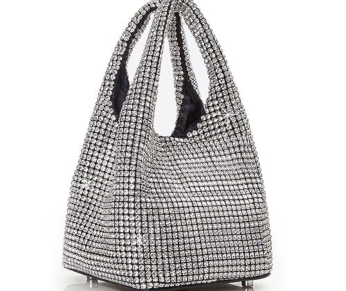 BABEYOND Clutch Purses for Women - Sparkly Evening Bags Glitter Rhinestone Portable Handbag for Party Prom Wedding
