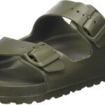 Birkenstock Unisex Arizona Essentials Slide-On Sandal, Khaki, 11-11.5 Women/9-9.5 Men, 42EU