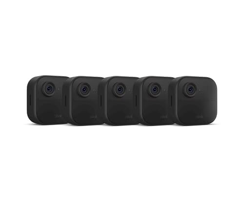 Blink Outdoor 4 (newest model), Wireless smart security camera, two-year battery, 1080p HD day and infrared night live view, two-way talk – 5 camera system