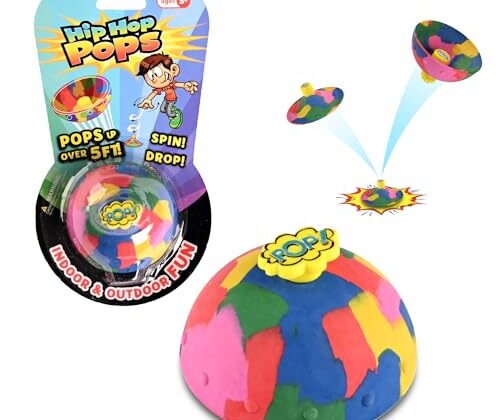 Bounce Bowls Camouflage - Bupduq Fidget Toy for Kids & Adults Spinning Stress Relief, Pop Up Game for School, Party & Intelligence Development - Perfect Anxiety Toy