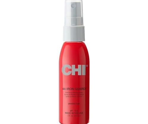 CHI 44 Iron Guard Thermal Protection Spray, Nourishing Formula Helps Resist Heat Damage to Hair & Tame Frizz, 2 Oz