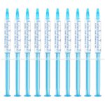 EZGO 10 Pack Teeth Whitening Gel Refills 22% Bleaching Gel, No Sensitive Teeth Whitener, Great for Sensitive Tooth Whitening, Carbamide Peroxide Teeth Whitening Gel, Mint Flavor (10X 3ML)