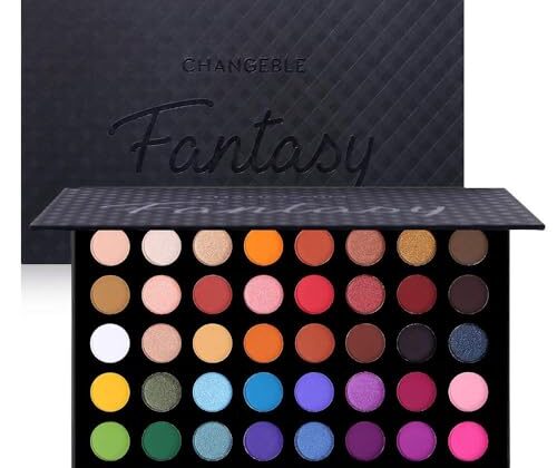 Highly Pigmented Eye Makeup Palette, Matte Shimmer Metallic Eyeshadow Pallet Long Lasting Blendable Natural Colors Make Up Eye Shadows Cosmetics Gift Kit