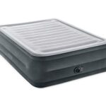 Intex 64417ED 22in Queen Dura-Beam Comfort Plush High-Rise Inflatable Air Mattress with Built in Pump for Travel and Camping, 600lb Weight Capacity