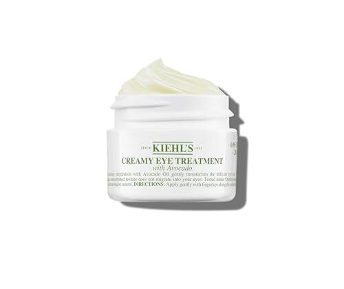 Kiehl's Avocado Eye Treatment, Nourishing and Hydrating Eye Cream, Avocado Oil and Caffeine to Energize and Invigorate Skin, Tired Eyes, 99% Naturally Derived Formula - 0.5 fl oz