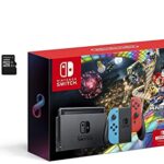 Nintendo Switch Mario Kart 8 Deluxe Accessories Bundle with Neon Blue & Neon Red Joy-Con & 32GB SD Card