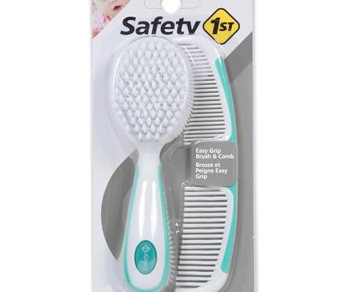 Safety 1st Easy Grip Brush and Comb, Colors May Vary