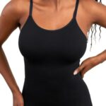 SHAPERMINT Womens Tops - Scoop Neck Cami Body Shaper for Women, Shapewear Tummy Control, Camisole Tank Tops for Women Black