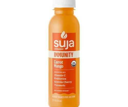 Suja Organic Immunity Carrot Mango Cold Pressed Juice, 12 fl oz Bottle