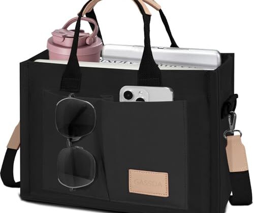Tote Bags for Women Canvas Tote Purse Crossbody Bags with Pockets Top Handle Shoulder Handbags Satchel Bags for Women