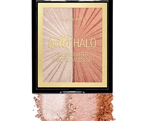 Wet n Wild MegaGlo Blushlighter, Blendable Blush & Highlighter Set, Shimmery Metallic Finish, Highlight Bling