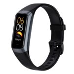 ZKSSGY Fitness Tracker with 24/7 Heart Rate Blood Oxygen Sleep Monitor,Activity Tracker with 1.1" AMOLED Touch Color Screen, Multiple Sport Modes Step Counter,IP68 Waterproof for Women Men (Black)