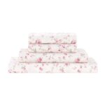 Modern Threads Silky Soft Microfiber and Wrinkle Free Sheets - Luxurious Microfiber Bed Sheets Includes Flat Sheet, Fitted Sheet with Deep Pockets, & Pillowcases Kashmir Rose, Queen